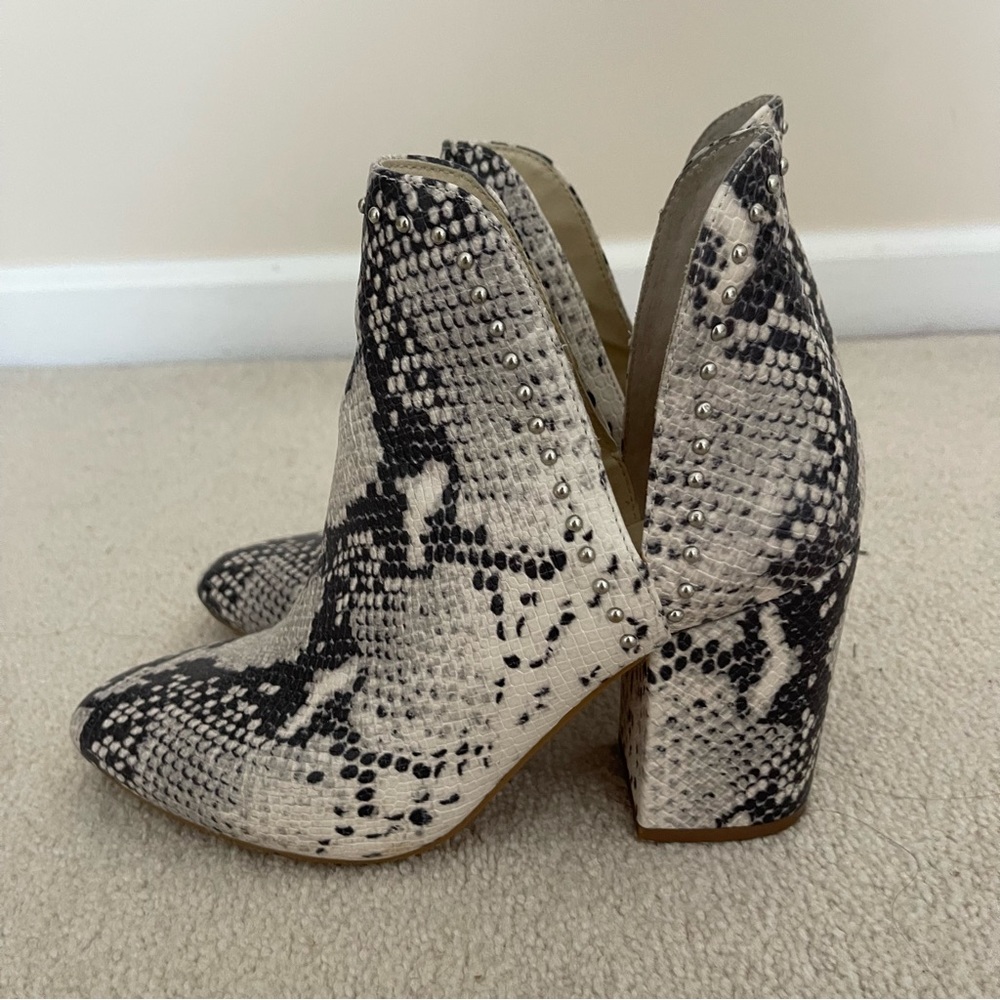 Steve Madden Snakeskin Booties